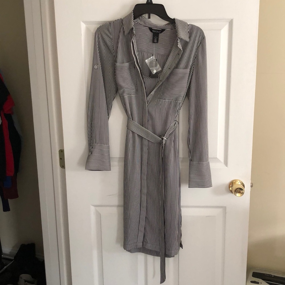 WhiteHouse BlackMarket Convertible Shirtdress